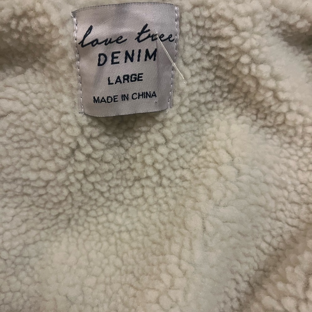 Denim/ fleece bomber jacket - Picture 11 of 12